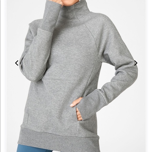 Fabletics Sweaters - Fabletics Zaylee Grey Sweater Size Medium